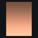 Poster Gradiente Pêssego - claro a profundo | Modos Sazon<br><div class="desc">Inspirado pelas tendências de cores contemporâneas, este gradiente de tons quentes de pêssego cria uma atmosfera suave e sofisticada. Elegante como um design minimalista por si só ou como um fundo totalmente personalizável para convites, cartões, pôsteres e mais. Uma base refinada para ideias criativas, mensagens pessoais ou layouts elegantes.</div>