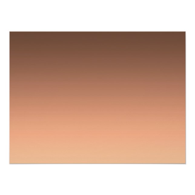 Póster Gradiente Pêssego - claro ao profundo | Modos Sazo (Frente)