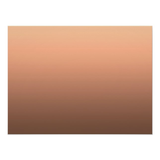 Póster Gradiente Pêssego - profundo a claro | Humores Saz (Frente)