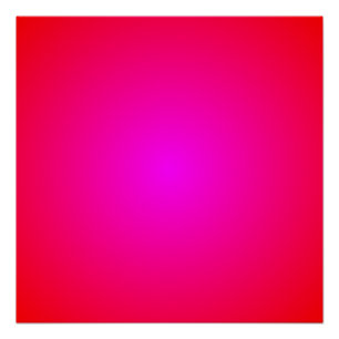 Póster Gradiente Radial Magenta Vermelho Vibrante