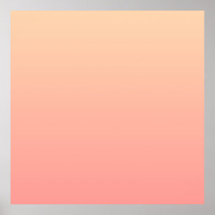 Poster Gradiente Rosa e Pêssego