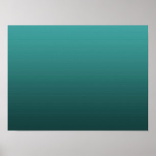 Poster Gradiente Verde - escuro a claro   Fundo de Humor 