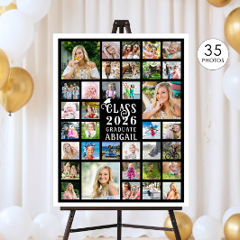 Poster Graduação 35 Classe de Colagem de Fotos de Formand