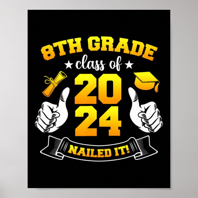 Poster Graduação 8.o Grau Cl De 2024 Nails (Frente)