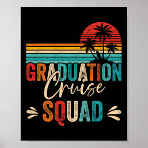 Poster Graduação Cruise Squad 2025 Funny Cruising Gradua