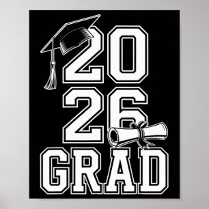 Poster Graduação da Turma de 2026 Design de Conclusão de