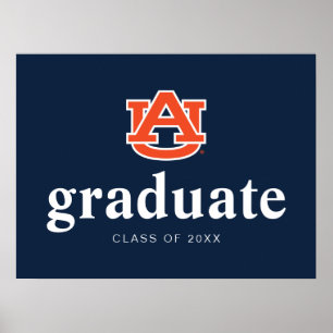 Poster Graduação da Universidade Auburn - Auburn Tigers