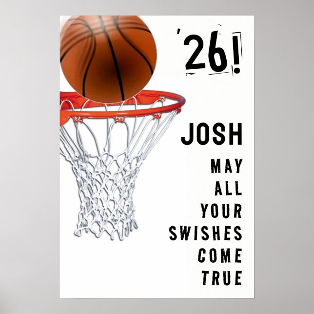 Póster Graduação de Basquete (Frente)