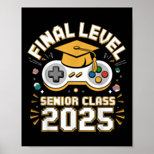 Poster Graduação De Jogo De Vídeo Cl 2025 De Nível Final