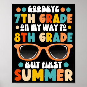Poster Graduação Do Grau 7 Para O 8º Grau, Mas Primeiro V