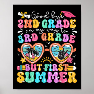Poster Graduação Do segundo De Adeus Para 3º Grau Mas Pri