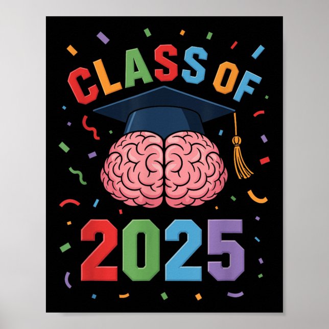 Poster Graduação Funny Brain Cl De Formando 2025 (Frente)