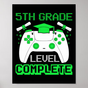 Poster Graduação Graduada Grau Graduação Grau 5 Gamer Nív