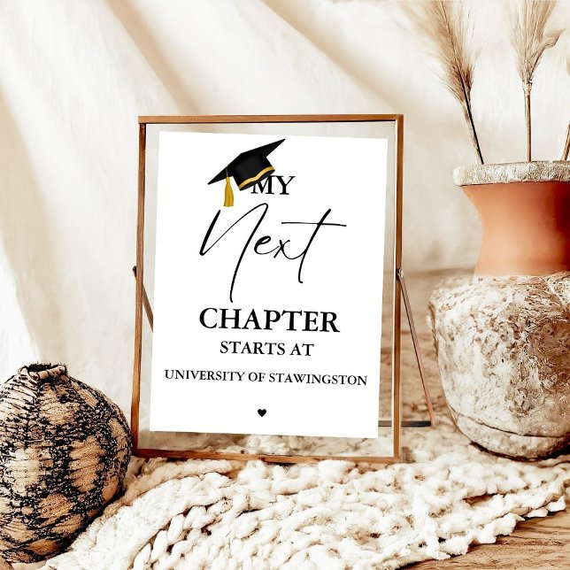 Poster Graduação Minimalista Moderna Meu próximo Capítulo (Criador carregado)