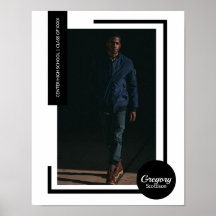 Graduação Moderna de Foto Preta