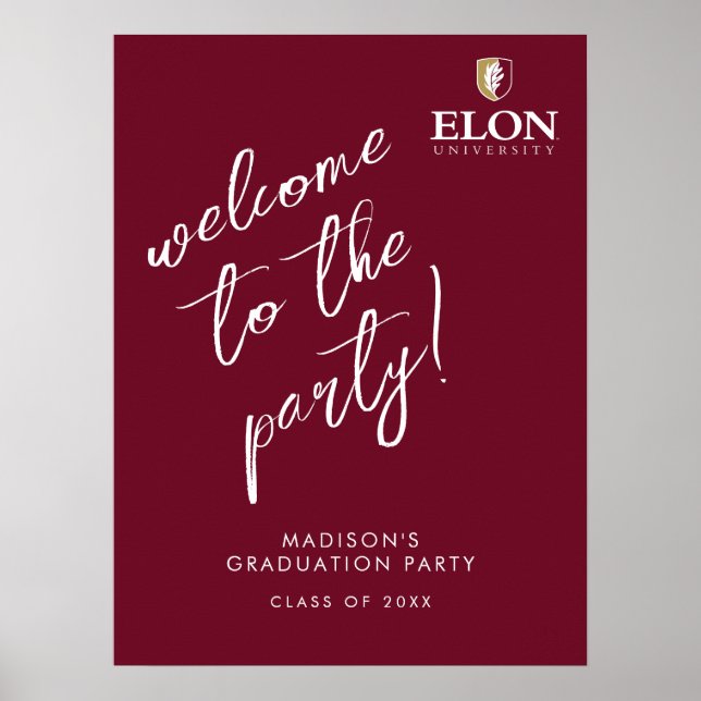 Poster Graduação na Universidade Elon (Frente)