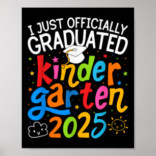 Poster Graduação Oficialmente Graduada no Jardim Infantil