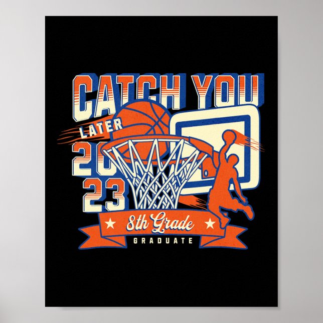Poster Graduação para Basquete 2023 no 3º ano (Frente)