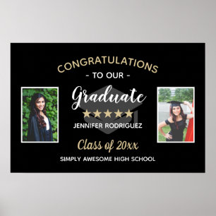 Poster Graduação personalizada de Parabéns de fotos 2