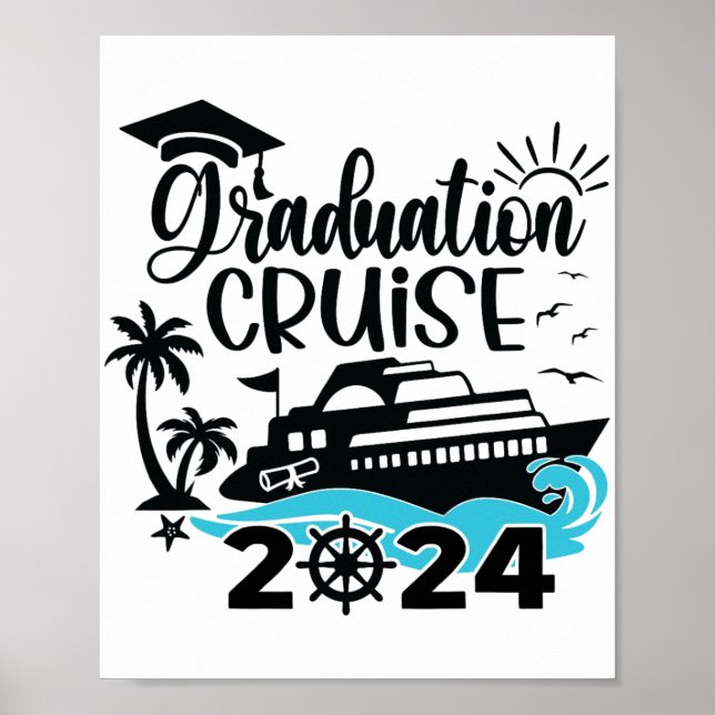 Poster Graduação Trip Cruise 2024 Navio Party Cruise Wome (Frente)