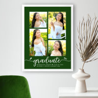 Graduação Verde 4 Foto Script Coração Moderno Femi