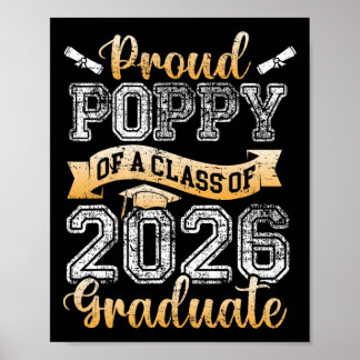 Poster Graduada Orgulhosa Papoula De Uma Cl 2026 Graduaçã