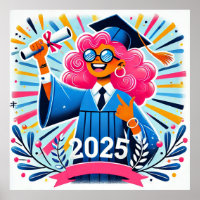 Graduado Alegre de 2025 Celebrando Conquista