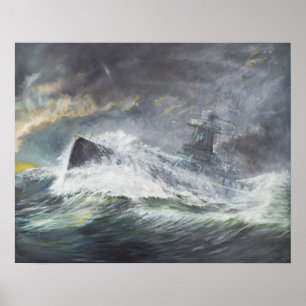 Póster Graf Spee entra no Oceano Índico em 3 de novembro