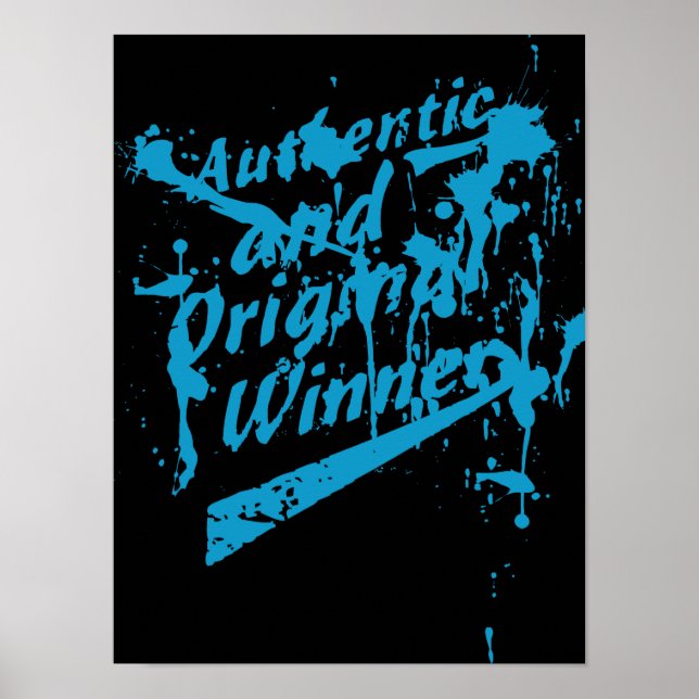 Poster Graffiti Autêntico Original Vencedor Grunge Salpic (Frente)