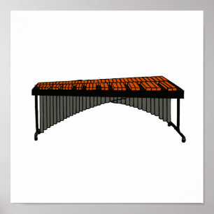 Póster Gráfico 1 do design do Marimba