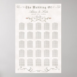 Póster GRÁFICO 201-250 Casamento de beleza elegante
