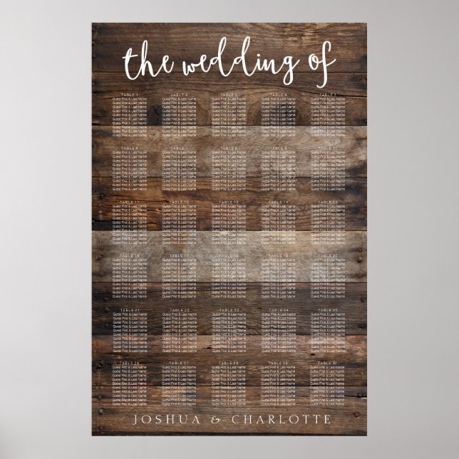 Poster GRÁFICO 251-300 | Casamento Rustic Wood Lemon (Frente)