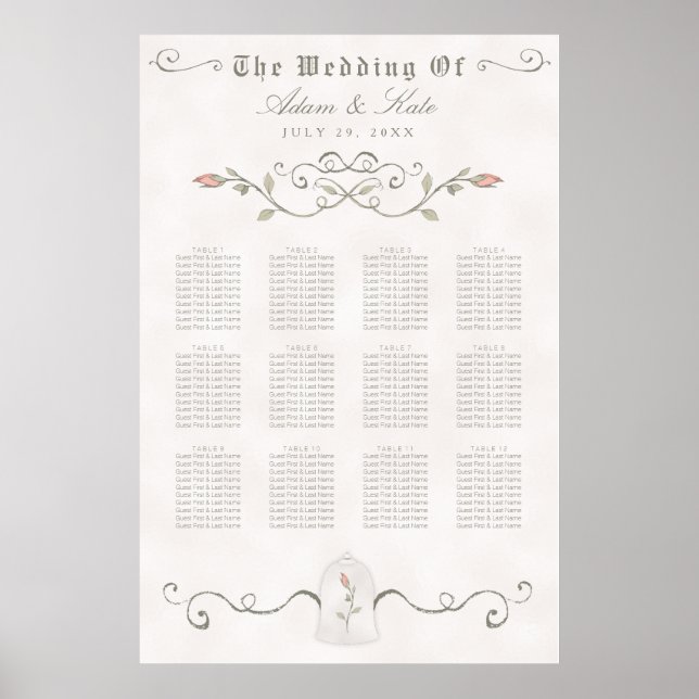 Poster GRÁFICO 81-120 | Casamento de beleza elegante (Frente)
