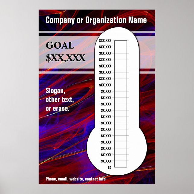 Póster Gráfico Azul e Magenta Colorida (Frente)