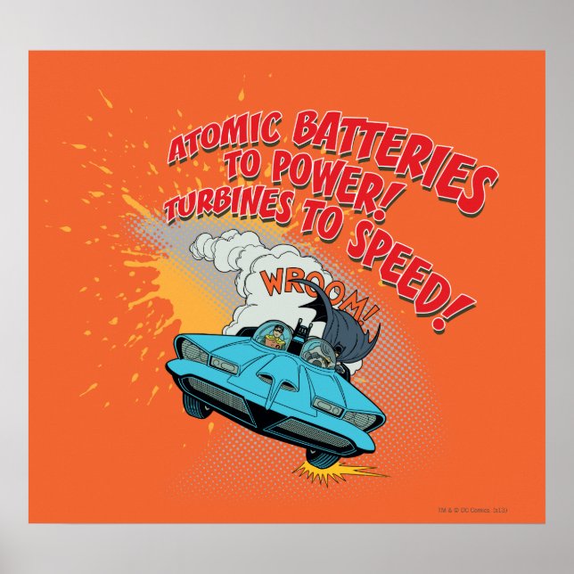 Poster Gráfico Batmóvel (Frente)