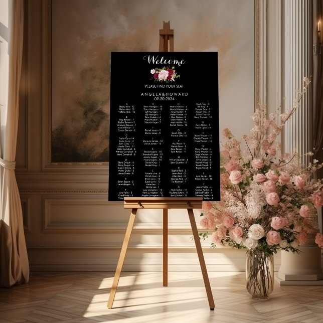 Poster Gráfico clássico de assentos em preto-tropical (Criador carregado)