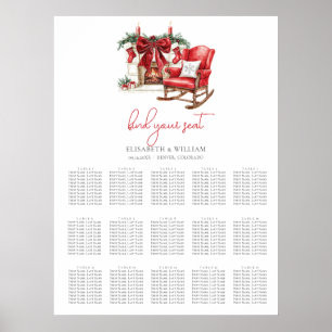 Poster Gráfico clássico de casamentos de Natal