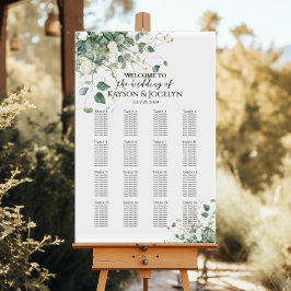Poster Gráfico de 16 mesas elegantes de casamento