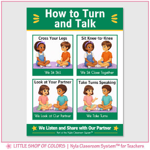 Poster Gráfico de Âncora para Conversa em Sala de Aula