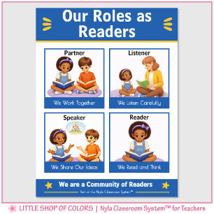 Poster Gráfico de Âncora para Papéis de Leitura no Jardim