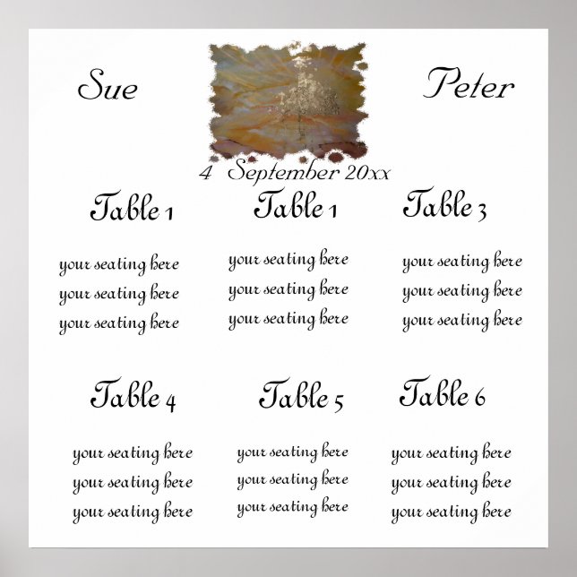 Póster GRÁFICO DE ASSENTO NO LOCAL DO ouro (Frente)