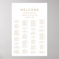 Gráfico de Assentos Alfabéticos com Tipografia Dou