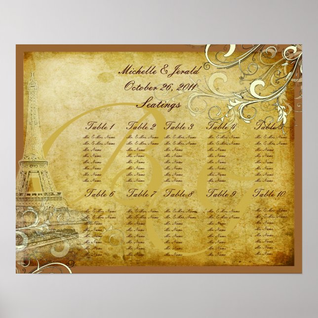 Póster Gráfico de assentos das espirais de natas-de-safra (Frente)