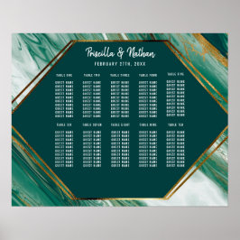 Poster Gráfico de Assentos de Águia de Abstrato Dourada E