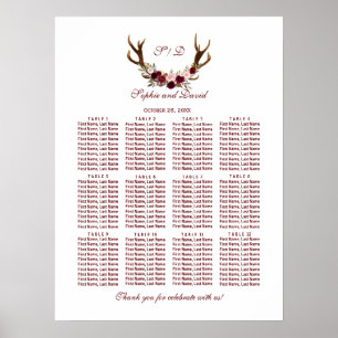 Poster Gráfico De Assentos De Borgonha De Burgundy Marsa