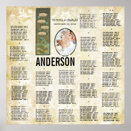 Poster Gráfico de Assentos de Casamento com Foto de Libél