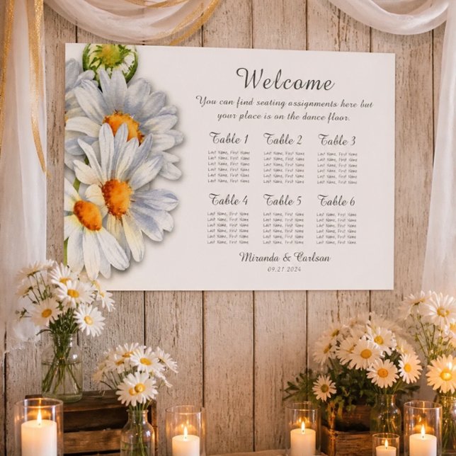 Poster Gráfico de Assentos de Casamento da Margarida Feli (Criador carregado)