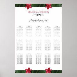 Poster Gráfico de Assentos de Casamento de Casamento de P