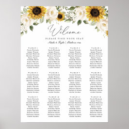 Poster Gráfico de Assentos de Casamento Elegante com Gira