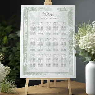 Poster Gráfico de assentos de casamento em toile de paisa